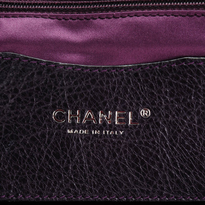 Chanel Glazed Calfskin Large On The Road Tote Purple 6 of 7