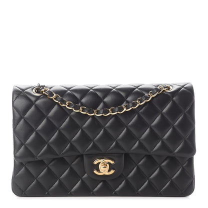 Chanel Lambskin Quilted Medium Double Flap Black 1 of 10