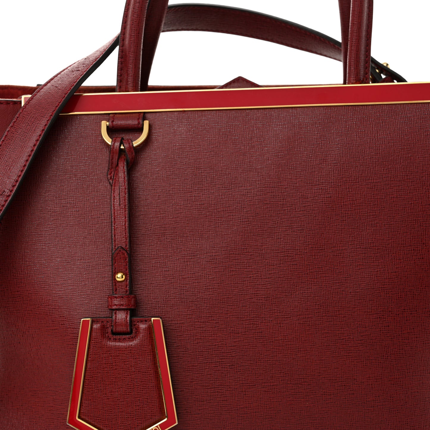 Vitello Elite Regular 2Jours Tote Rosso Scuro Ciliegia