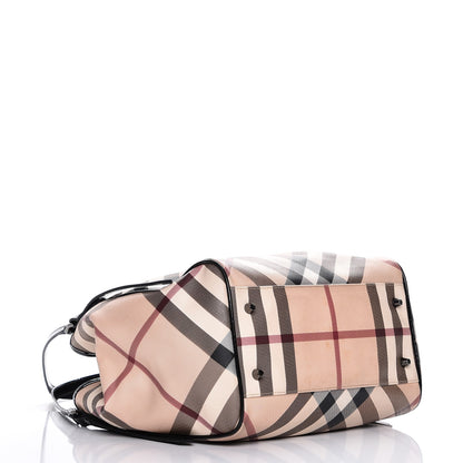 Burberry Nova Check Small Canterbury Tote Black 4 of 10