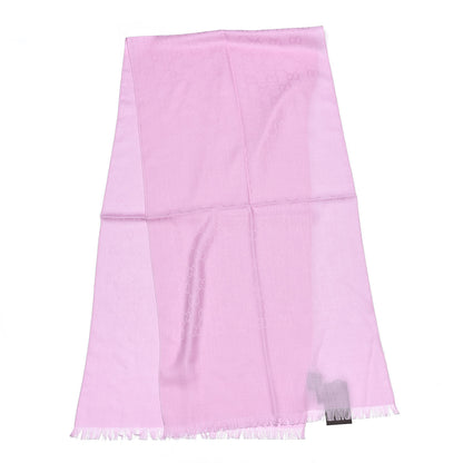 Gucci Wool Silk GG Monogram GGNat Scarf Rose 3 of 6