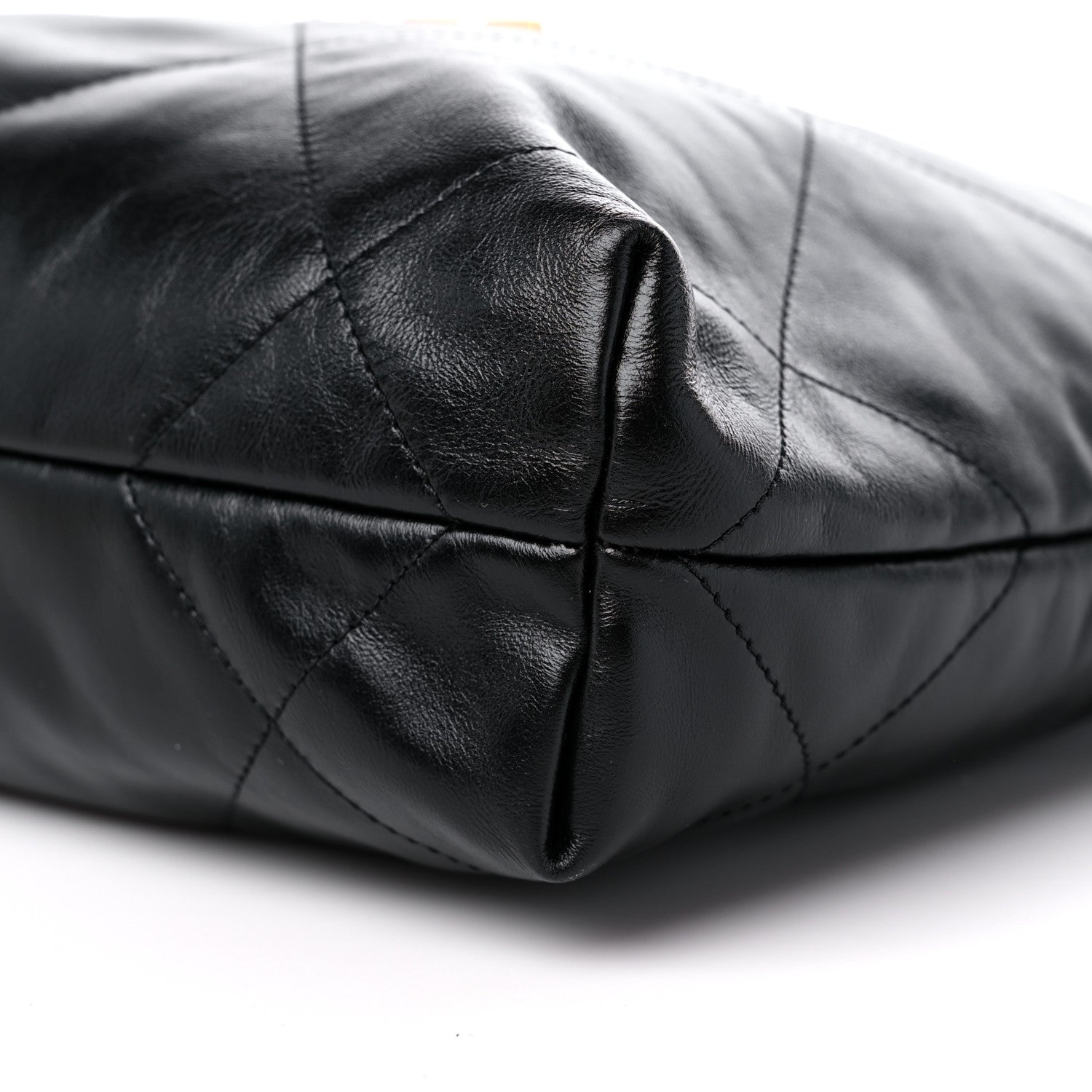 Chanel Shiny Calfskin Quilted Small Chanel 22 Black 10 of 10