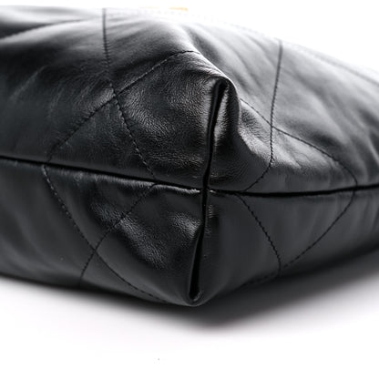 Chanel Shiny Calfskin Quilted Small Chanel 22 Black 10 of 10
