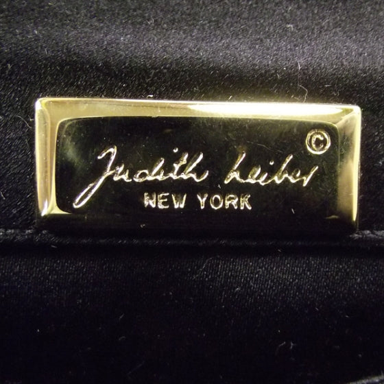 Judith Leiber Satin Crystal Evening Bag Black 6 of 7