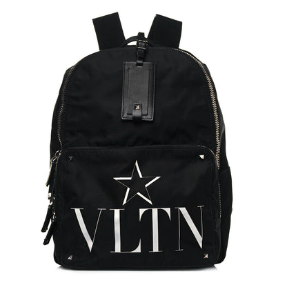 Valentino Garavani Nylon Star VLTN Rockstud Backpack Black 1 of 11