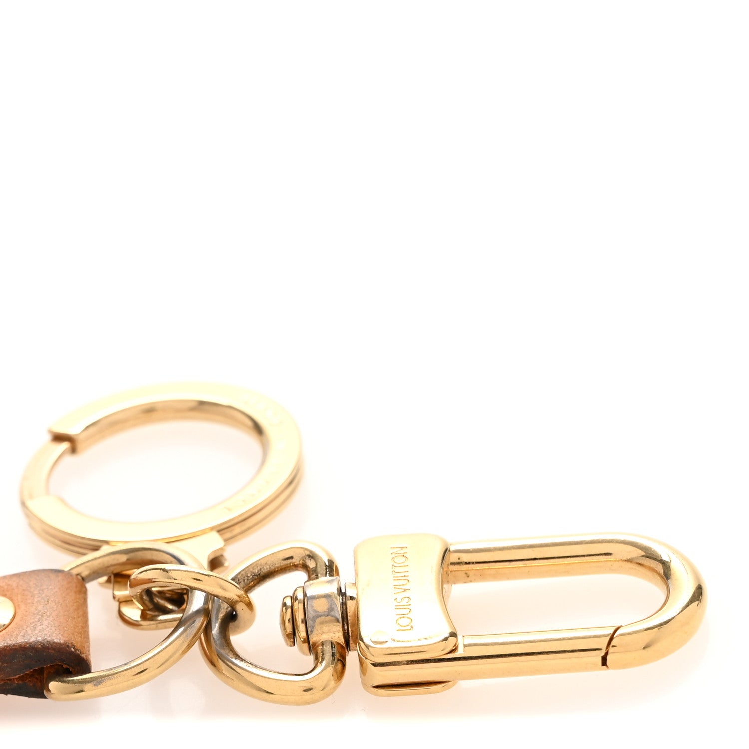 Louis Vuitton Vachetta Monogram Panda Key Ring Bag Charm 4 of 4