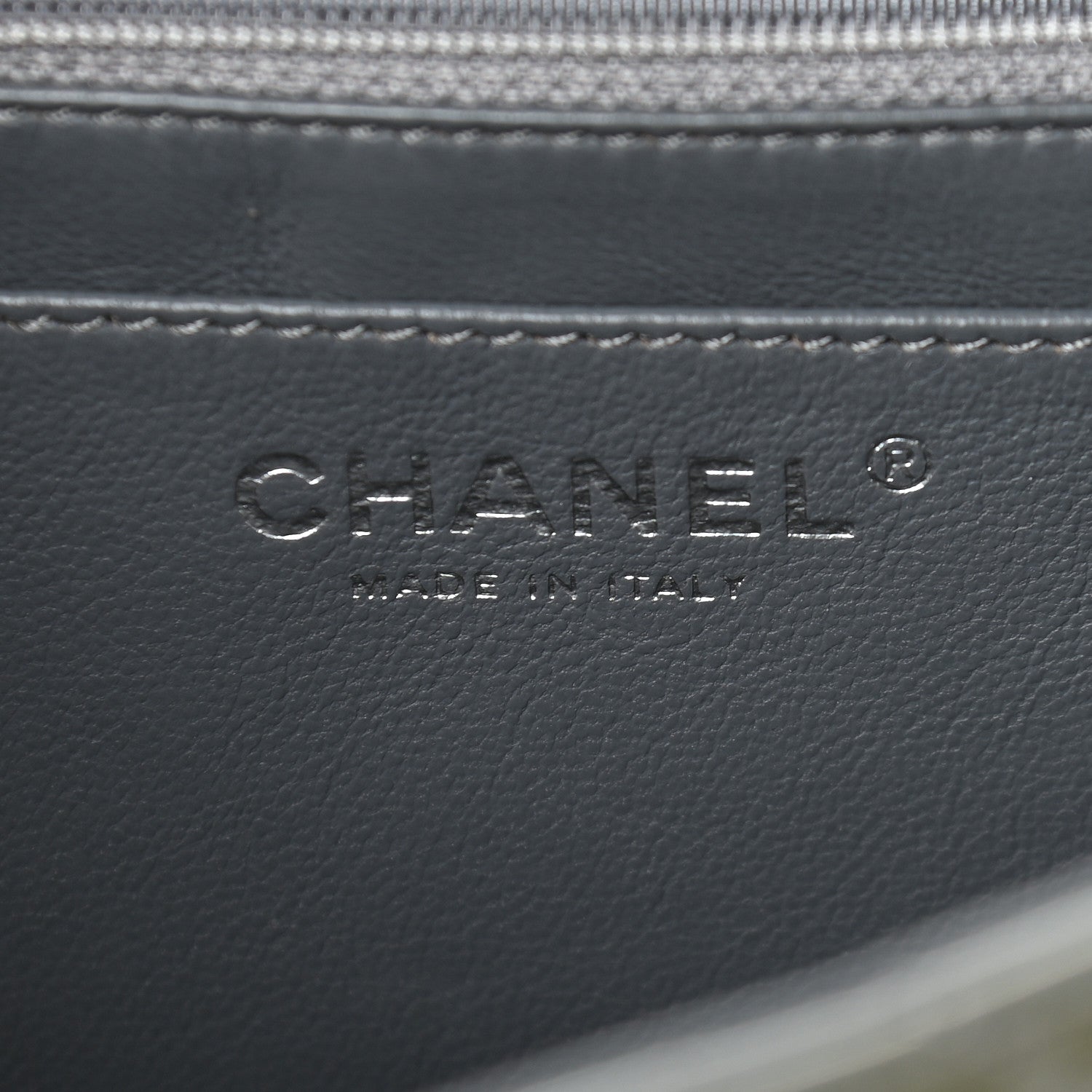 Chanel Patent Quilted Jumbo Single Flap Grey 6 of 10