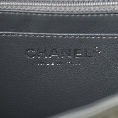 Chanel Patent Quilted Jumbo Single Flap Grey 6 of 10