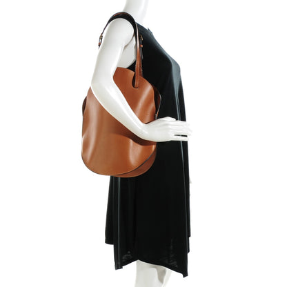 Celine Natural Calfskin Curved Shoulder Bag Tan 2 of 10
