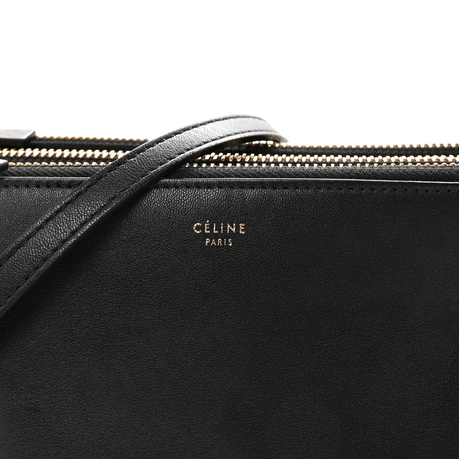 Celine Lambskin Small Trio Crossbody Bag Black 7 of 9