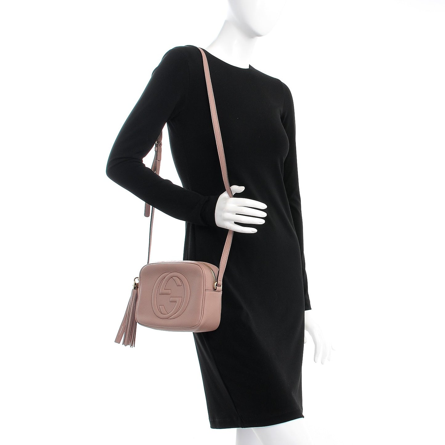 Cellarius Calfskin Small Soho Disco Bag Dark Cipria