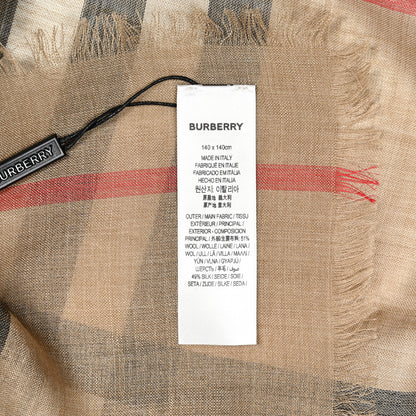 Burberry Wool Horseferry Print Scarf Beige 3 of 3
