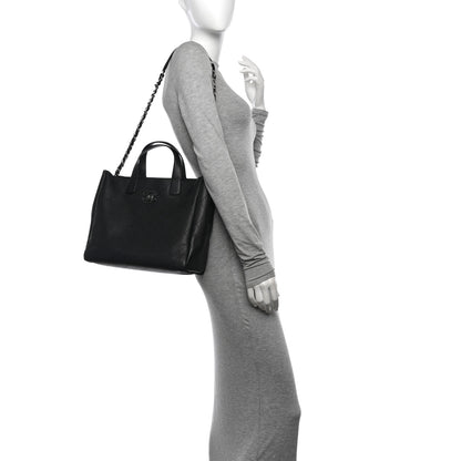 Chanel Caviar Stitched Medium Lady Coco Shopping Tote Black 2 of 11
