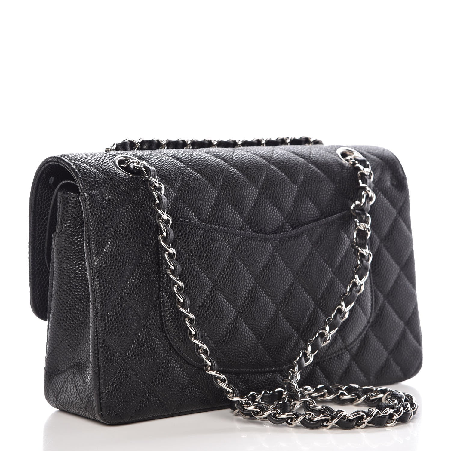 Chanel Caviar Quilted Medium Double Flap Black 3 of 10