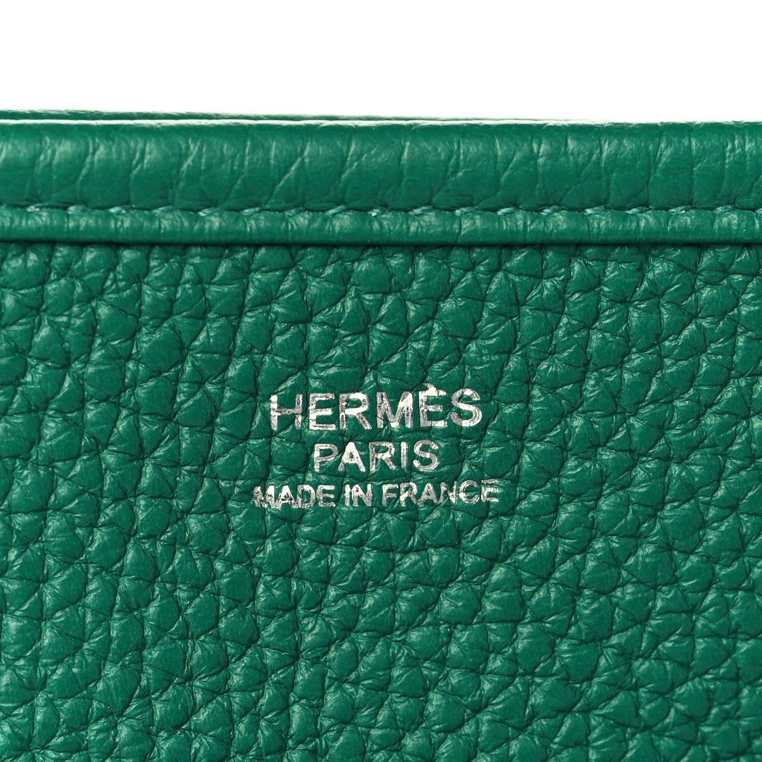 Hermes Taurillon Clemence Evelyne III PM Vert Vertigo 5 of 10