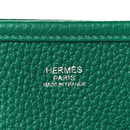 Hermes Taurillon Clemence Evelyne III PM Vert Vertigo 5 of 10