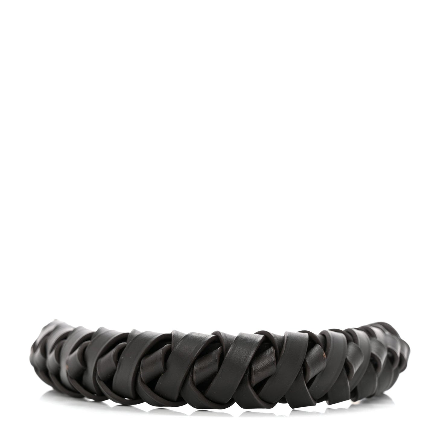 Calfskin Braided Muria Mini Strap Chocolate