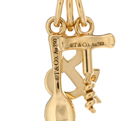 Tiffany 18K Yellow Gold Wine and Dine Pendant Necklace 3 of 3