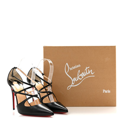 Christian Louboutin Patent Crossfliketa 100 Pumps 39 Black 11 of 11