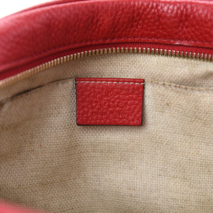 Gucci Pebbled Calfskin Small Soho Disco Bag Tabasco Red 14 of 16