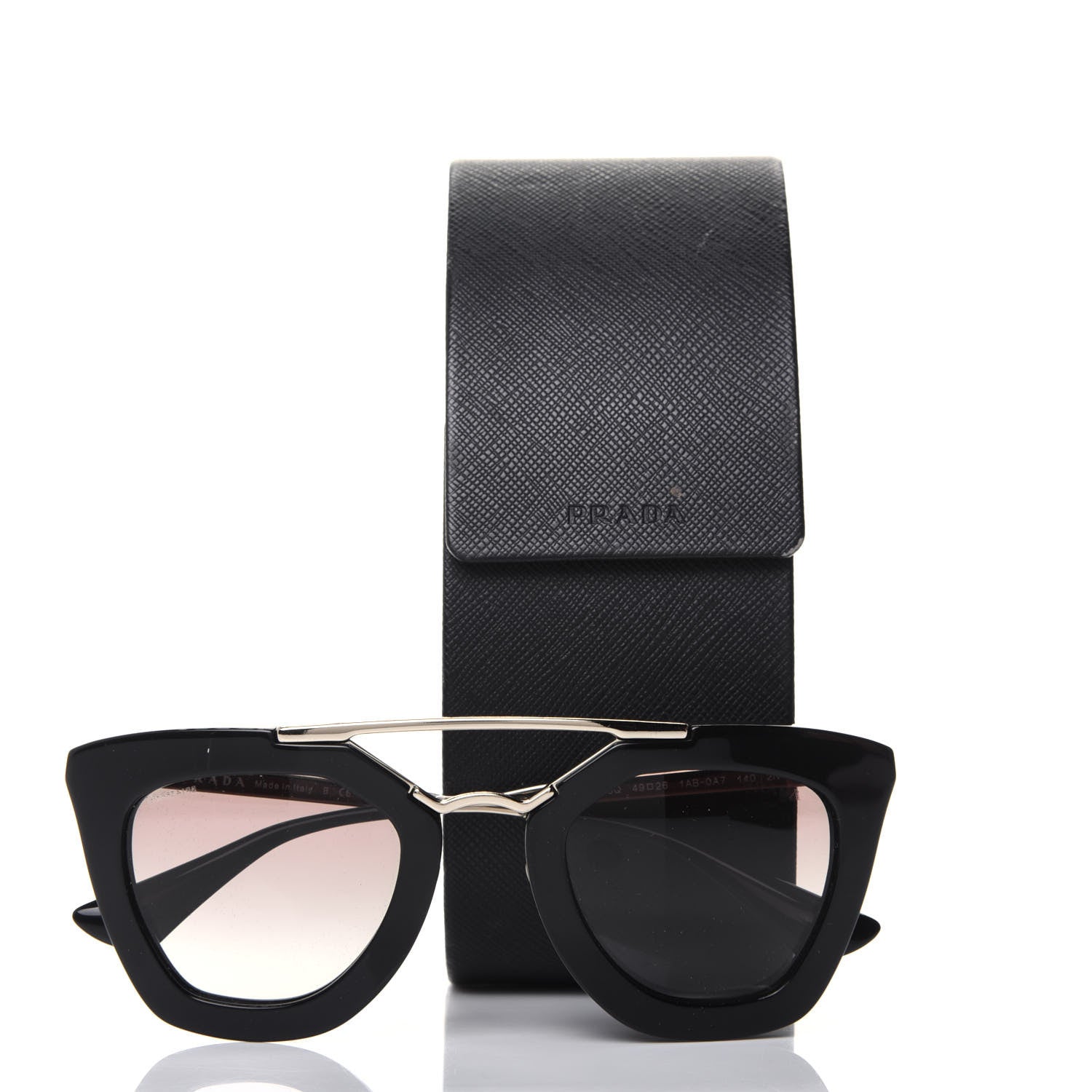 Prada Acetate Cinema Sunglasses SPR 09Q Black 8 of 8