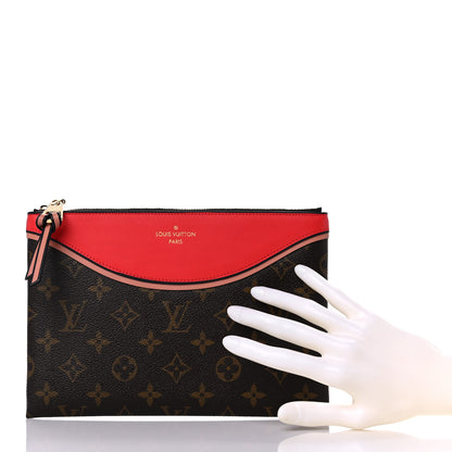 Louis Vuitton Monogram Tuileries Pochette Red 2 of 6