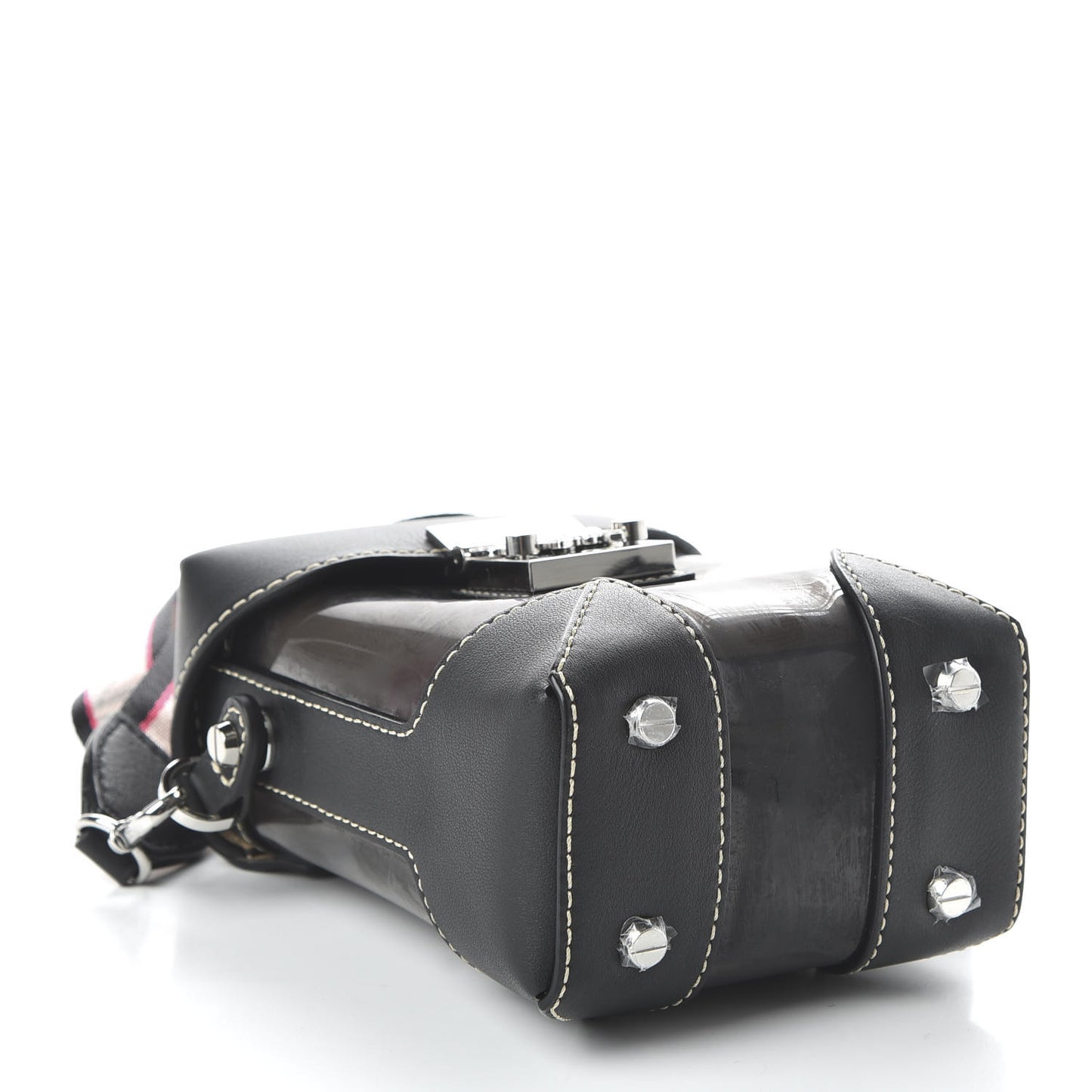 Transparent Mini Berlin Crossbody Black