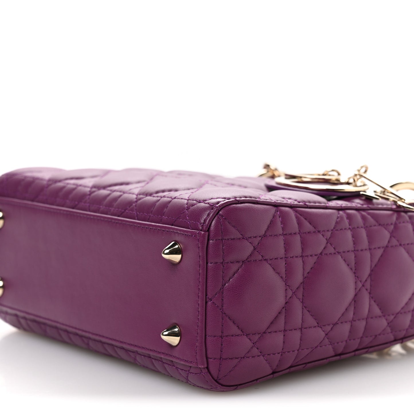 Lambskin Cannage Small My ABCDior Lady Dior Purple