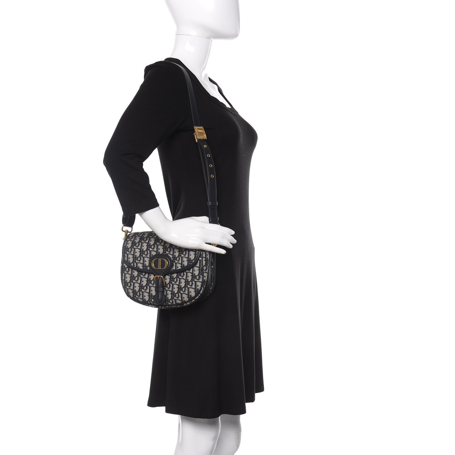 Christian Dior Oblique Medium Bobby Flap Blue 2 of 13