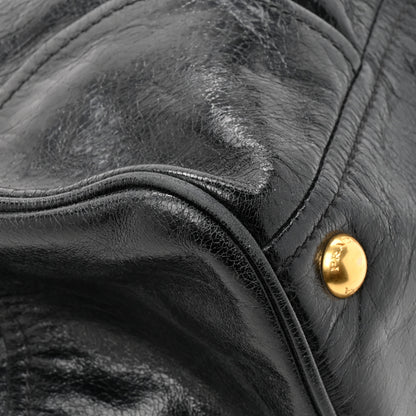 Prada Vitello Shine Shopping Satchel Black 15 of 18