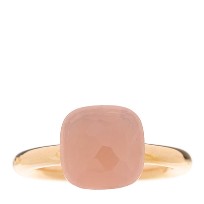 Pomellato 18K Rose Gold Rose Quartz Classic Nudo Ring 52 6 1 of 6