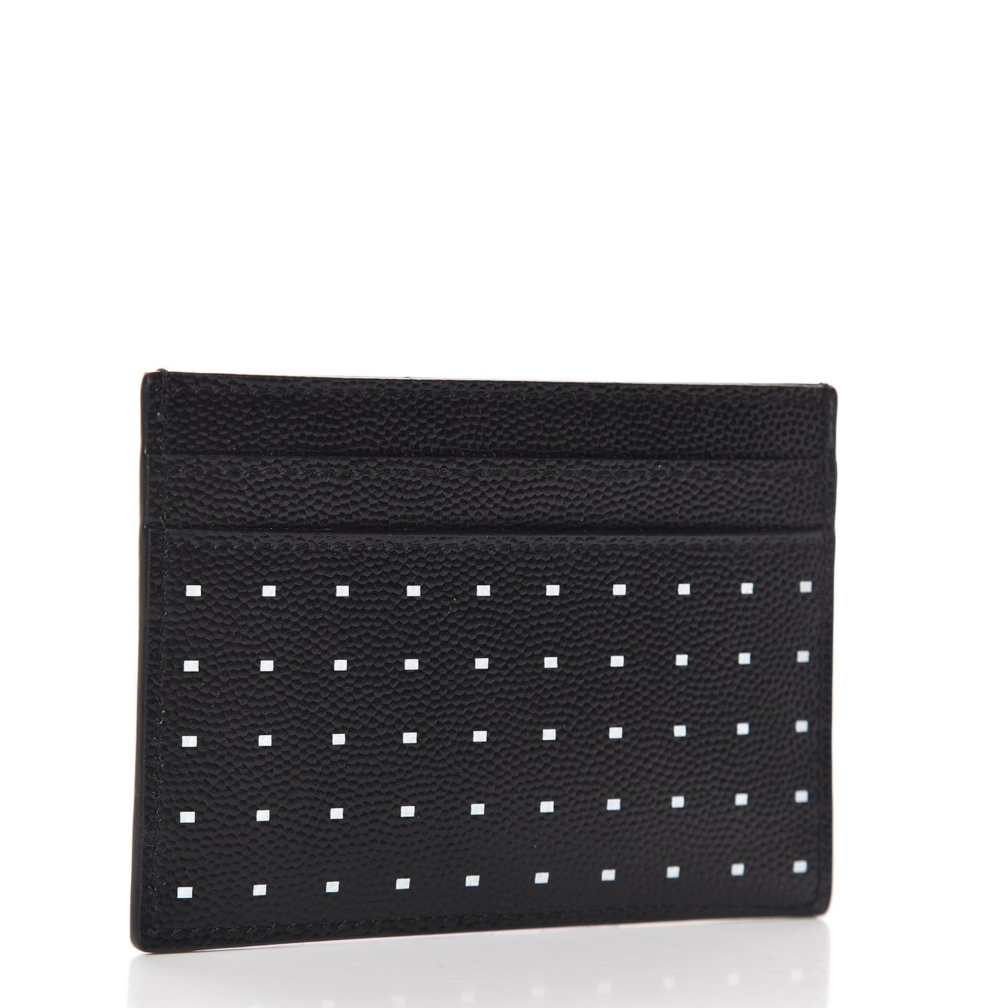 Grain De Poudre Geo Print Monogram Credit Card Case Black White