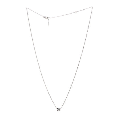 Cartier 18K White Gold Diamond .24ct C De Cartier Pendant Necklace 3 of 5