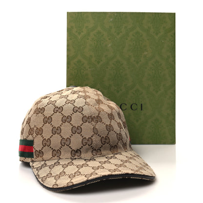 Gucci Monogram Web Baseball Hat L Beige Cocoa 10 of 10
