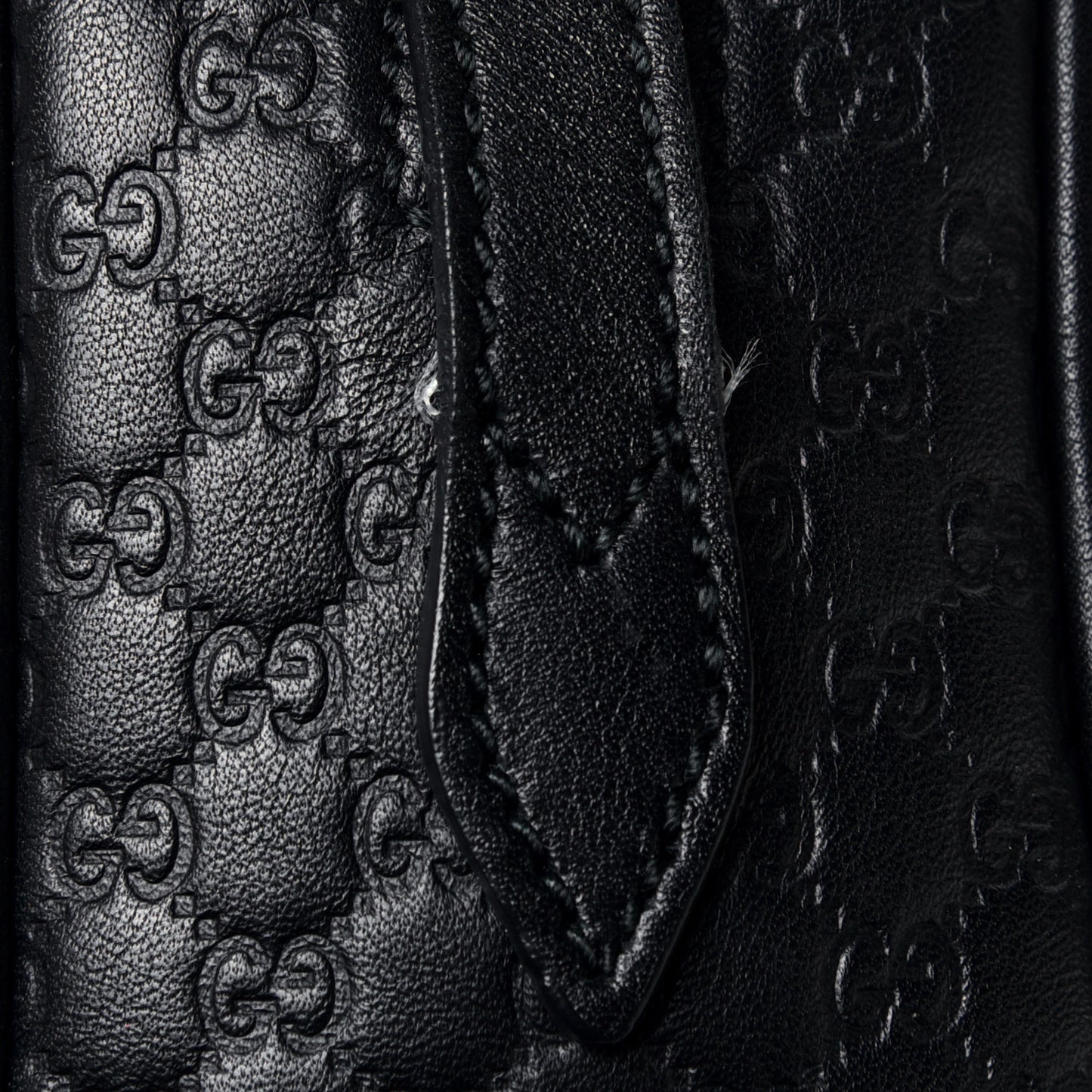 Microguccissima Mini Bree Messenger Bag Black