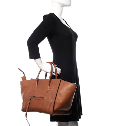 Celine Natural Calfskin Medium Phantom Luggage Tan 2 of 9