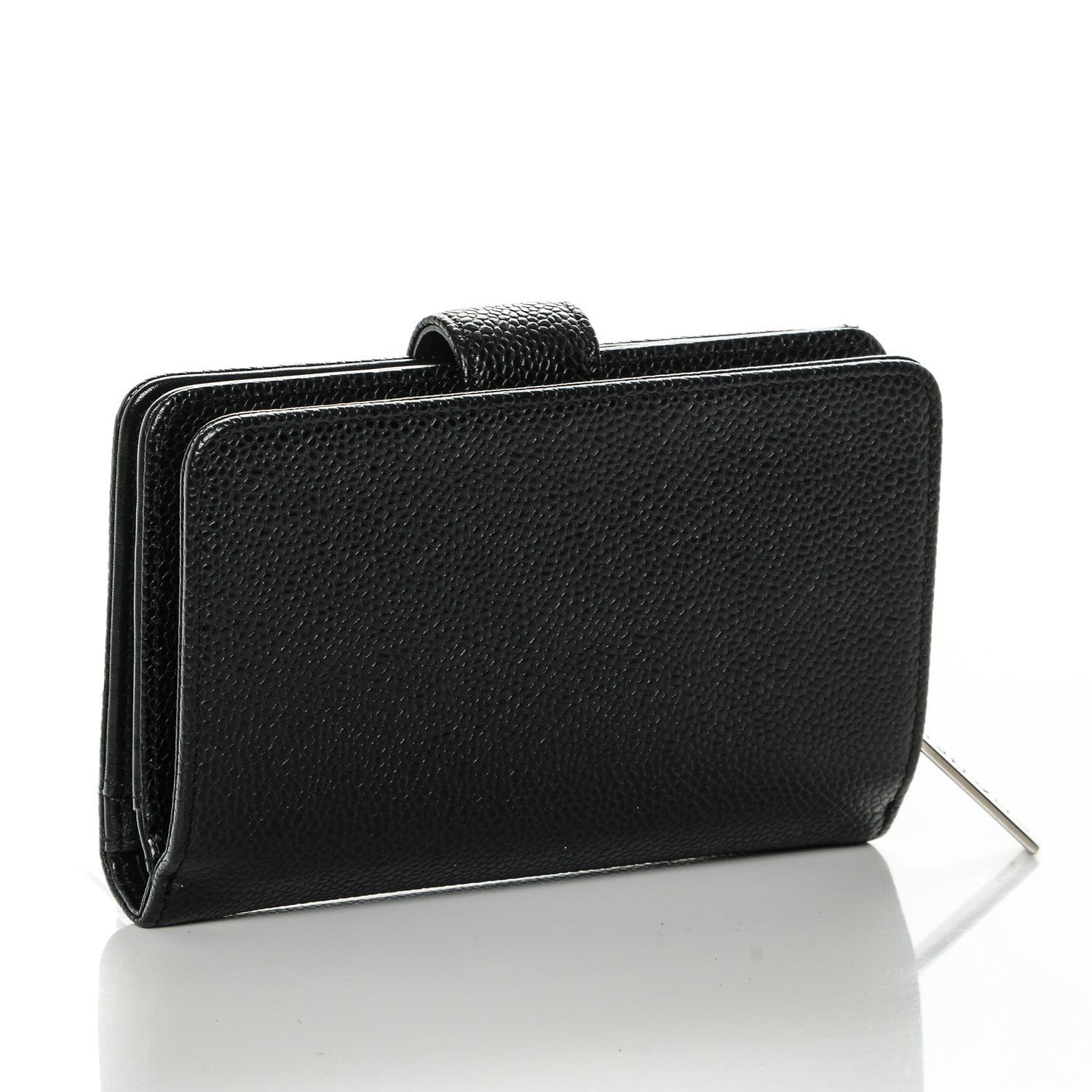 Chanel Caviar Timeless CC Zipped Pocket Wallet Black 3 of 8