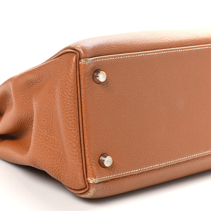 Hermes Courchevel Kelly Retourne 32 Gold 9 of 12