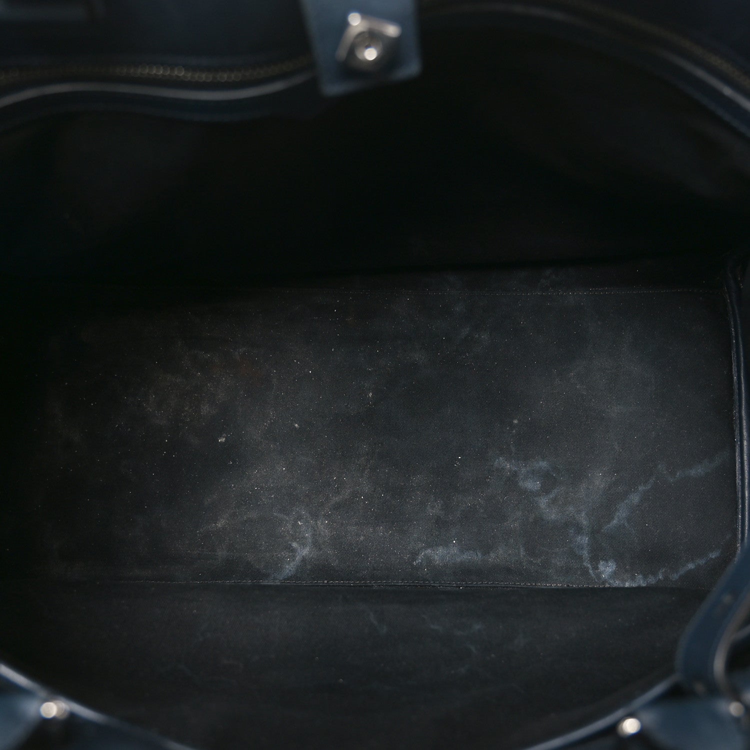 Mulberry Felt Calfskin Oversized Iris Weekend Bag Midnight 8 of 17
