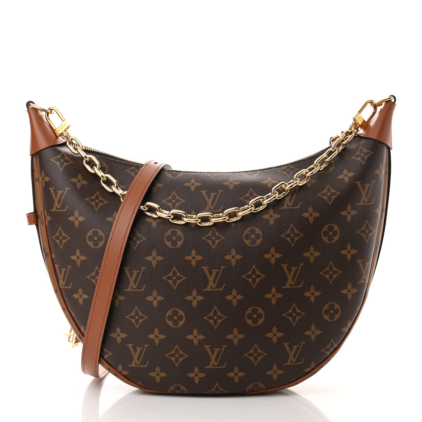 Reverse Monogram Loop Hobo