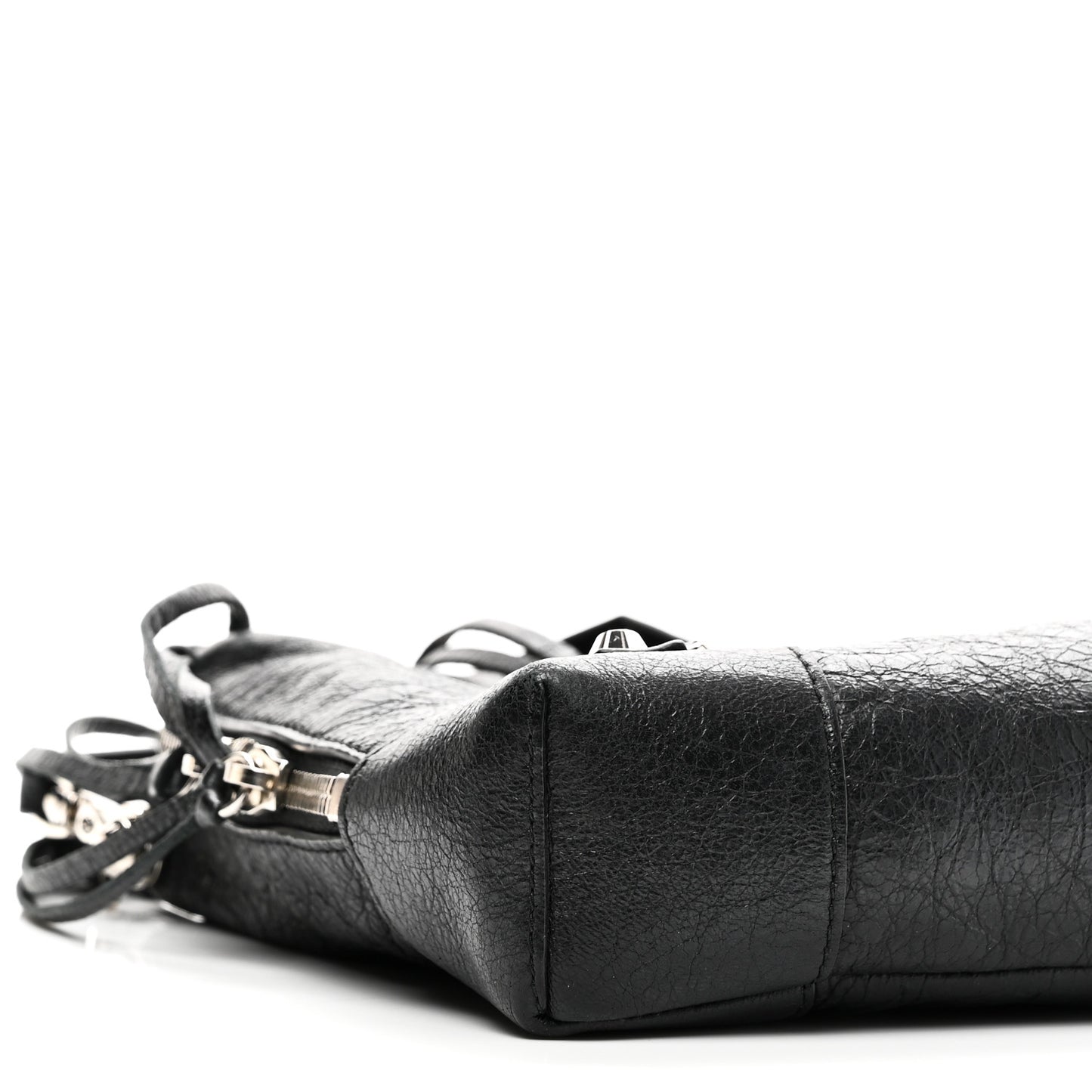 Agneau Classic Hardware XS Reporter Crossbody Black