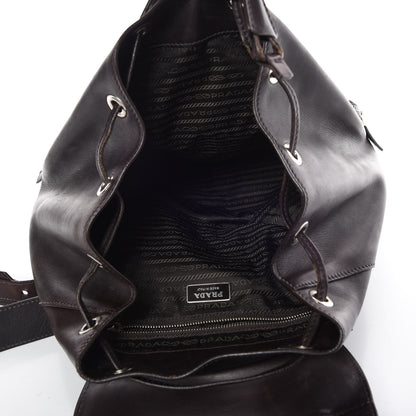 Prada Calfskin Backpack Brown 5 of 9