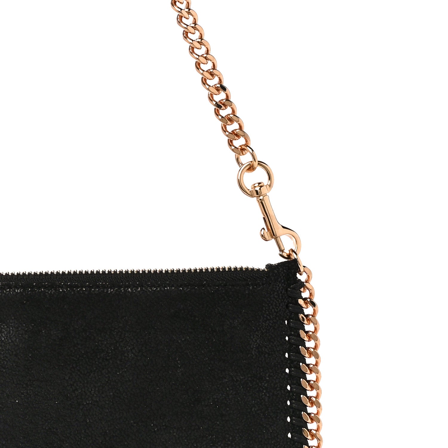 Stella McCartney Shaggy Deer Falabella Clutch Black 9 of 10