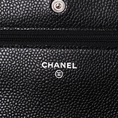 Chanel Caviar Quilted Wallet On Chain WOC Black 8 of 10