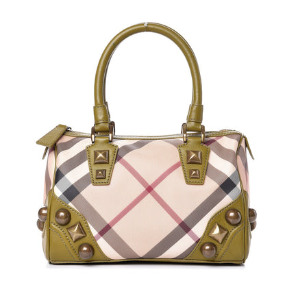 Burberry Supernova Check Mega Stud Chester Bowling Bag 1 of 14