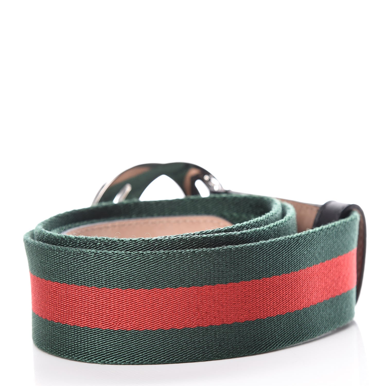 Gucci Calfskin Web Interlocking G Belt 110 44 Black 3 of 6