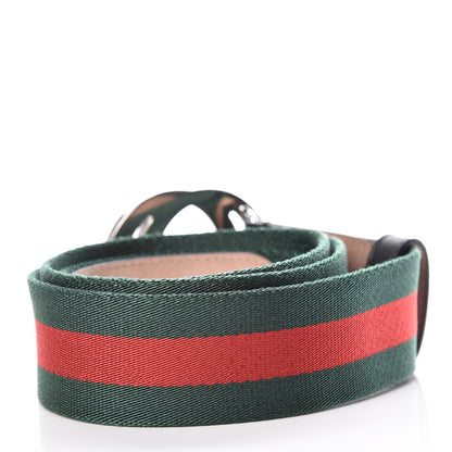 Gucci Calfskin Web Interlocking G Belt 110 44 Black 3 of 6