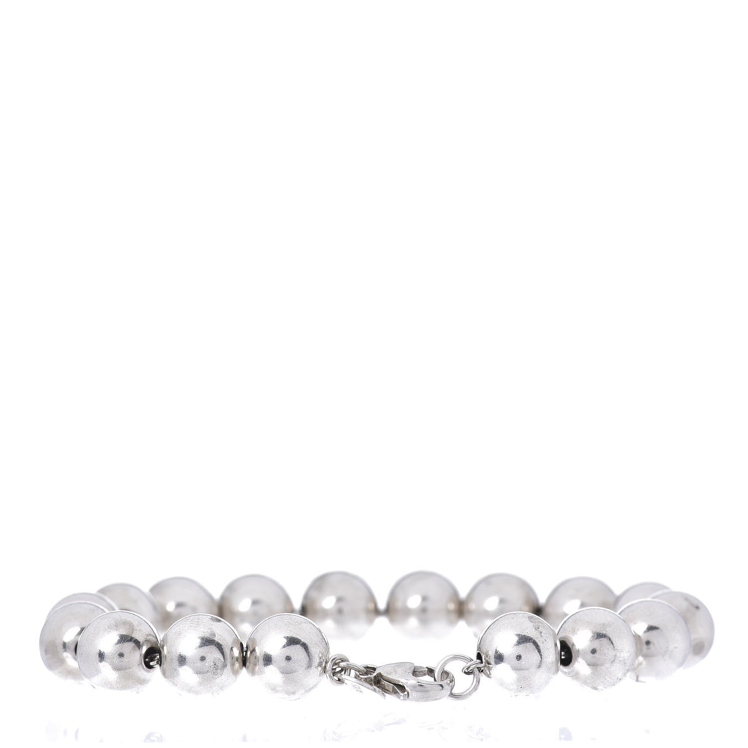 Tiffany Sterling Silver 10mm HardWear Ball Bracelet 3 of 4