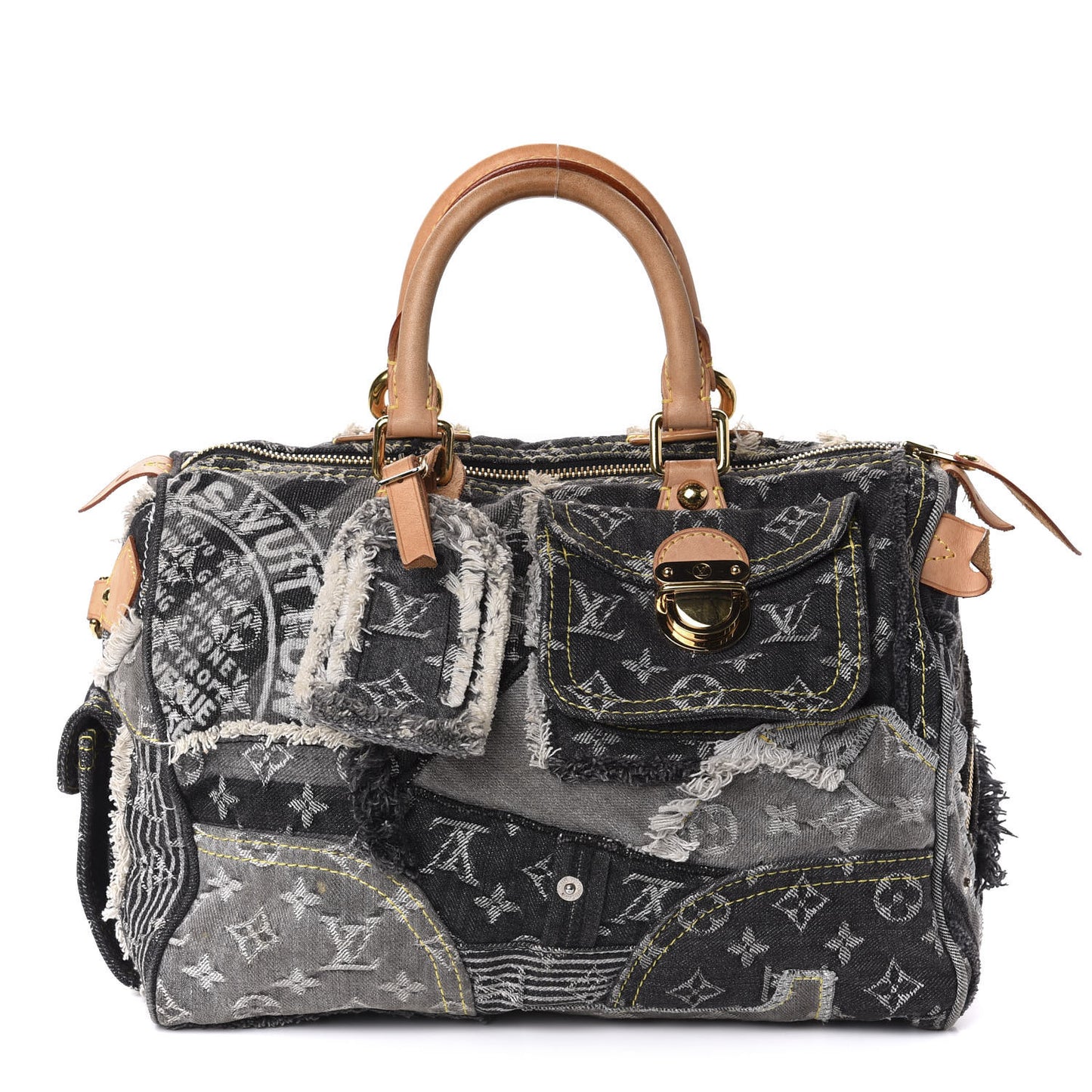 Denim Patchwork Speedy 30 Grey