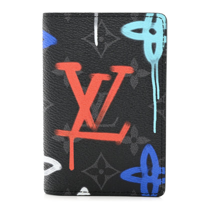 Louis Vuitton Monogram Eclipse LV Graffiti Pocket Organizer Multicolor 1 of 6